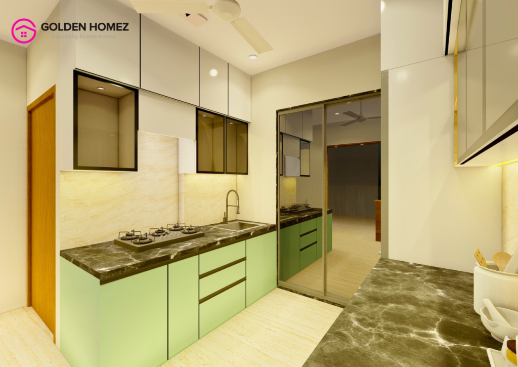 l shaped modular kitchen design