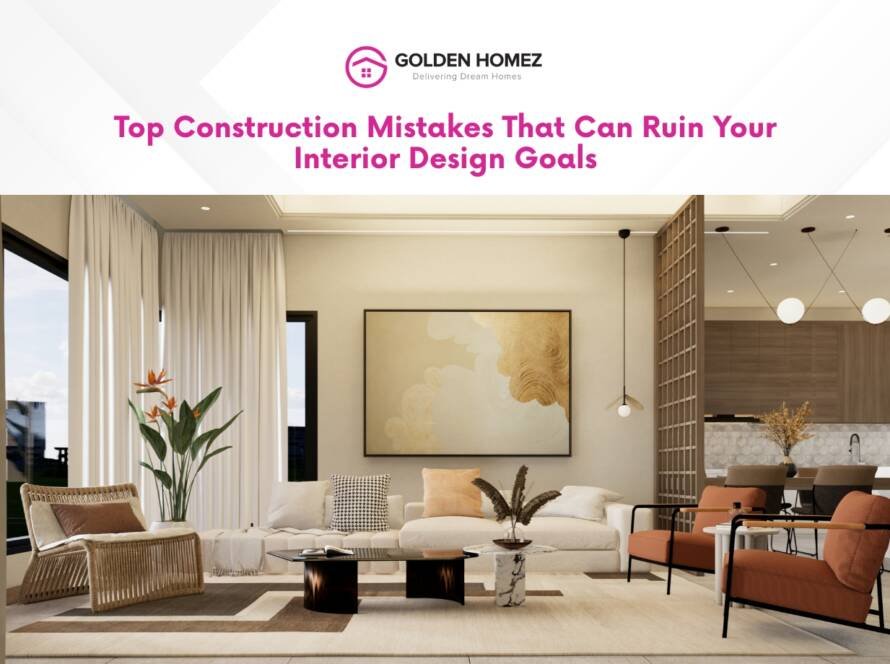Construction Mistakes That Can Ruin Your Interior Design Goals